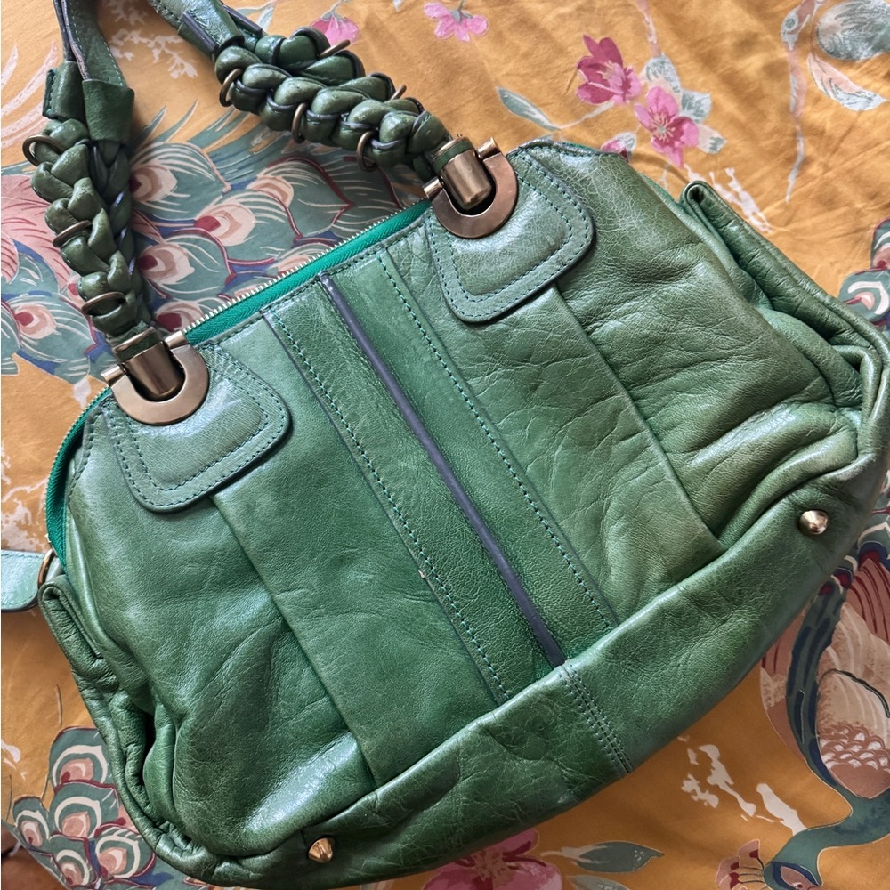 Chloe Heloîse Shoulder Bag in Green. Used.